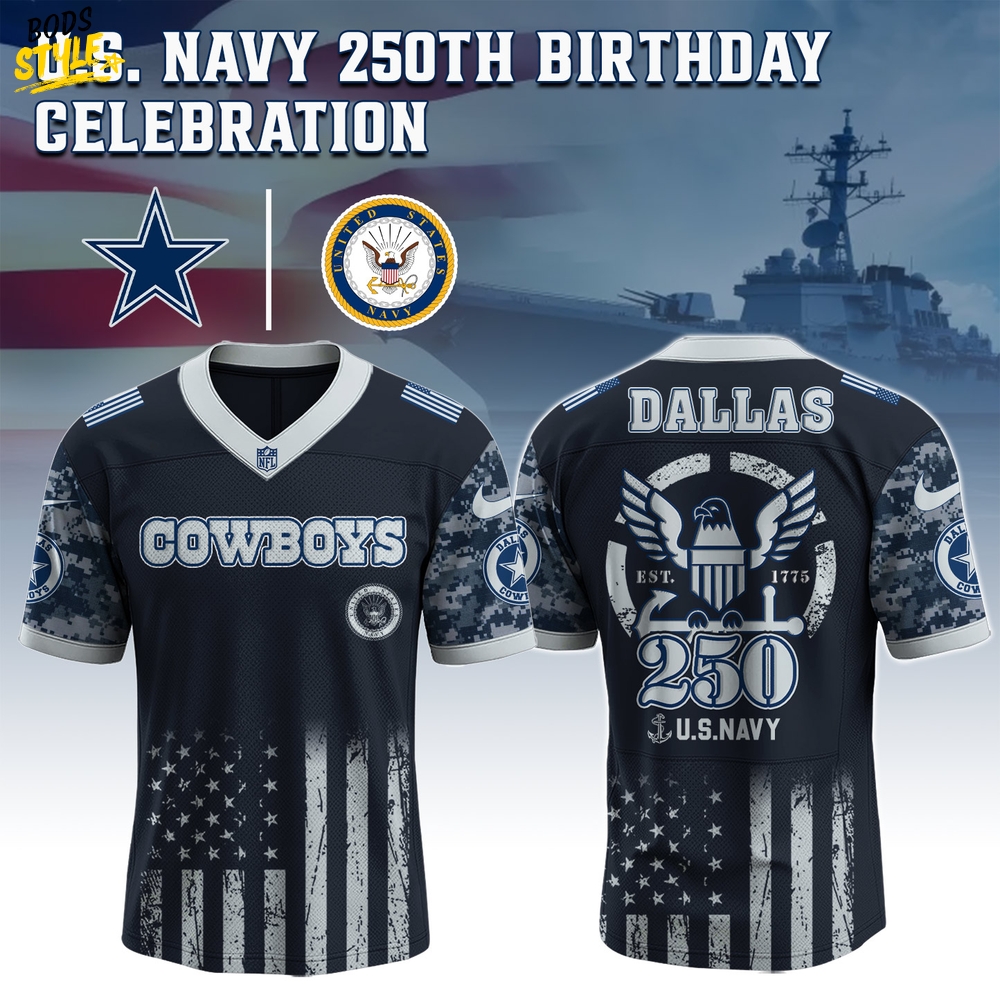 Dallas Cowboys NFL x 250 U.S. Navy 250th Birthday Celebration Jersey Dallas Cowboys NFL x 250 U.S. Navy 250th Birthday Celebration Jersey