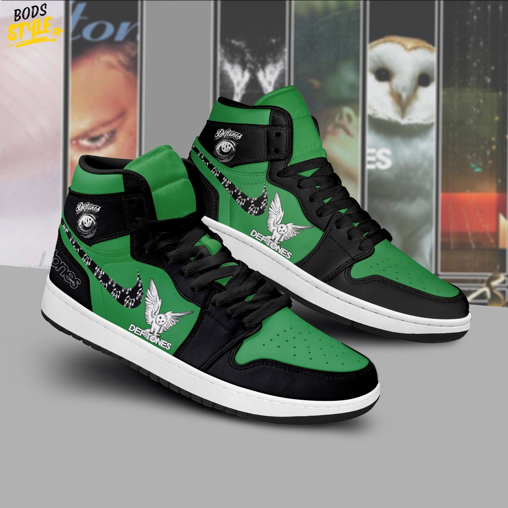 Deftones Green Air Jordan 1 Sneaker - Limited Edition Deftones Green Air Jordan 1 Sneaker - Limited Edition
