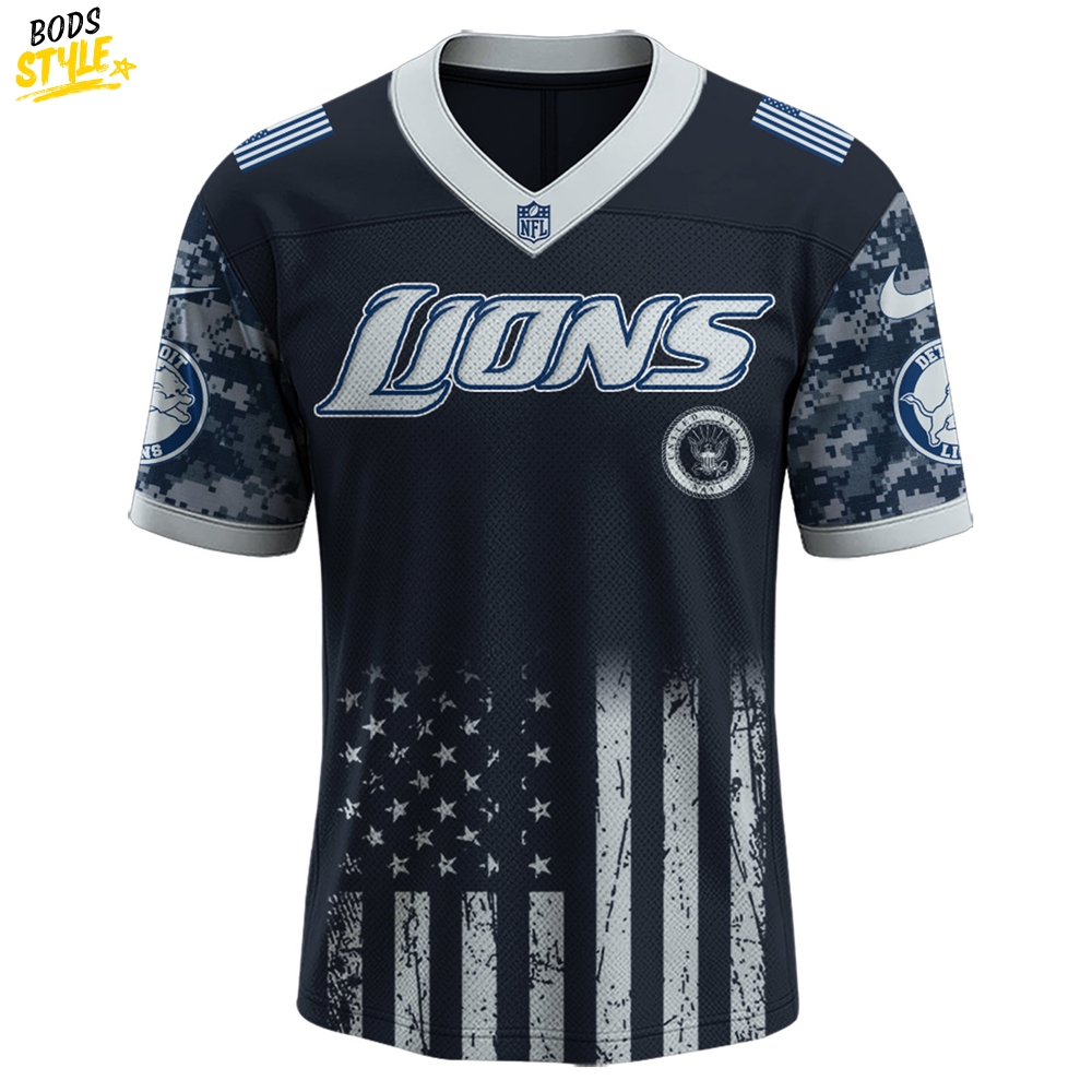 Detroit Lions NFL x 250 U.S. Navy 250th Birthday Celebration Jersey Detroit Lions NFL x 250 U.S. Navy 250th Birthday Celebration Jersey