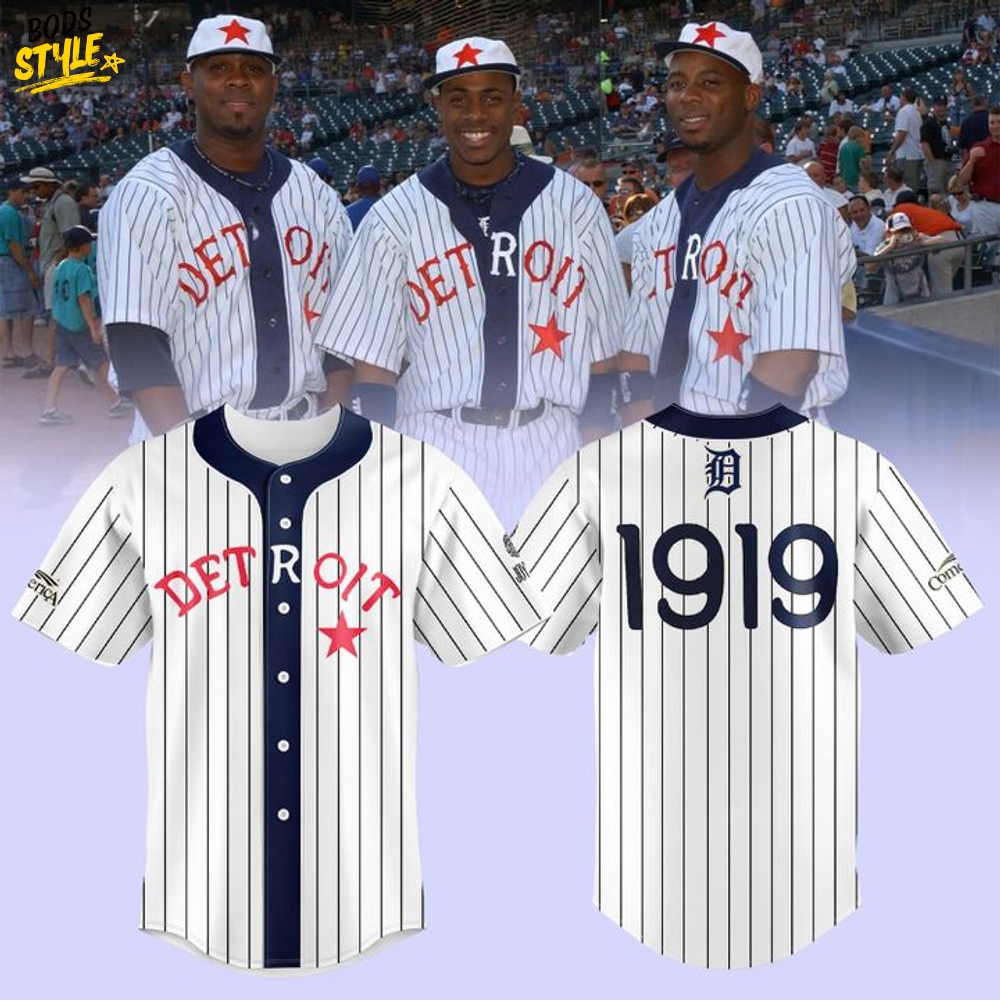 Detroit Tigers 1919 Black in White Stripes Baseball Jersey Detroit Tigers 1919 Black in White Stripes Baseball Jersey