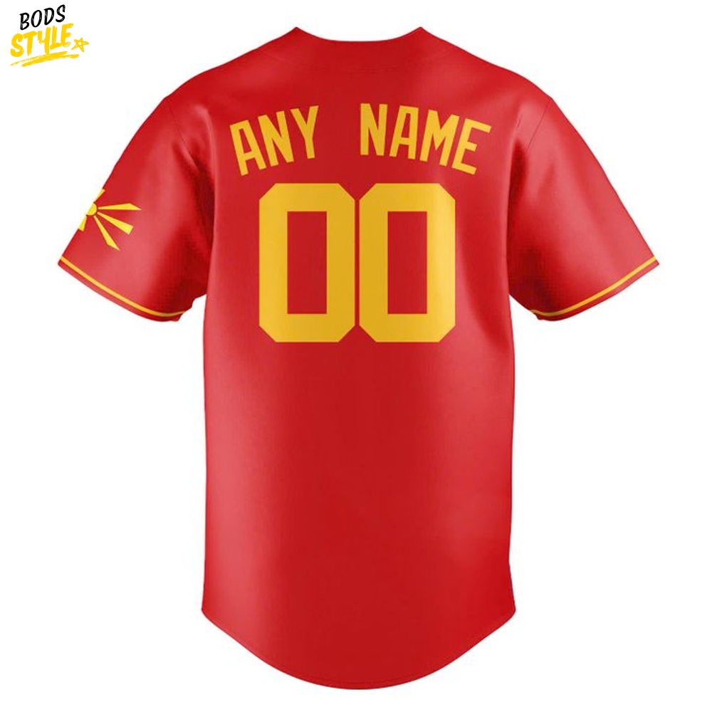 Detroit Tigers Macedonian Heritage Night 2025 Custom Baseball Jersey Detroit Tigers Macedonian Heritage Night 2025 Custom Baseball Jersey