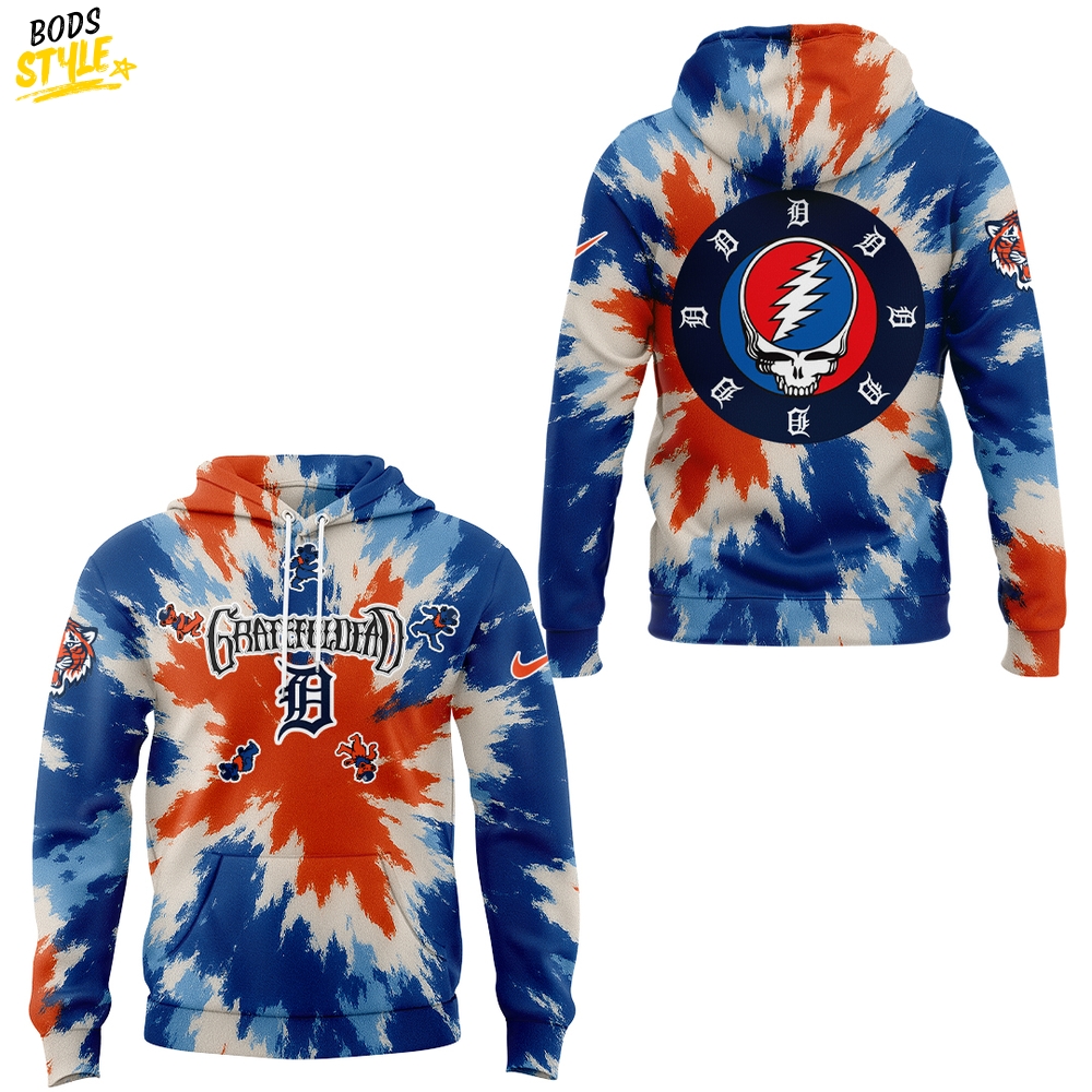 Detroit Tigers x Grateful Dead Hoodie Detroit Tigers x Grateful Dead Hoodie