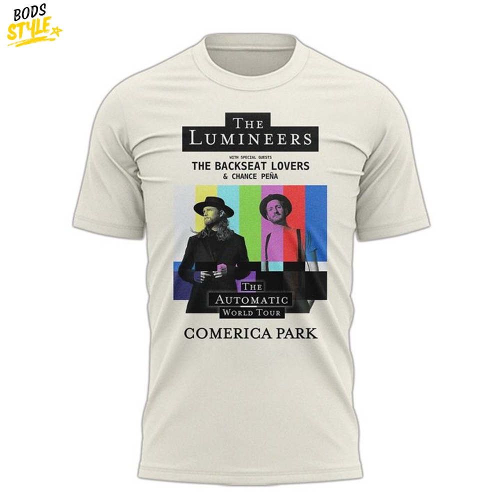 Detroit Tigers x The Lumineers "Automatic World Tour" Shirt 2025 Detroit Tigers x The Lumineers "Automatic World Tour" Shirt 2025