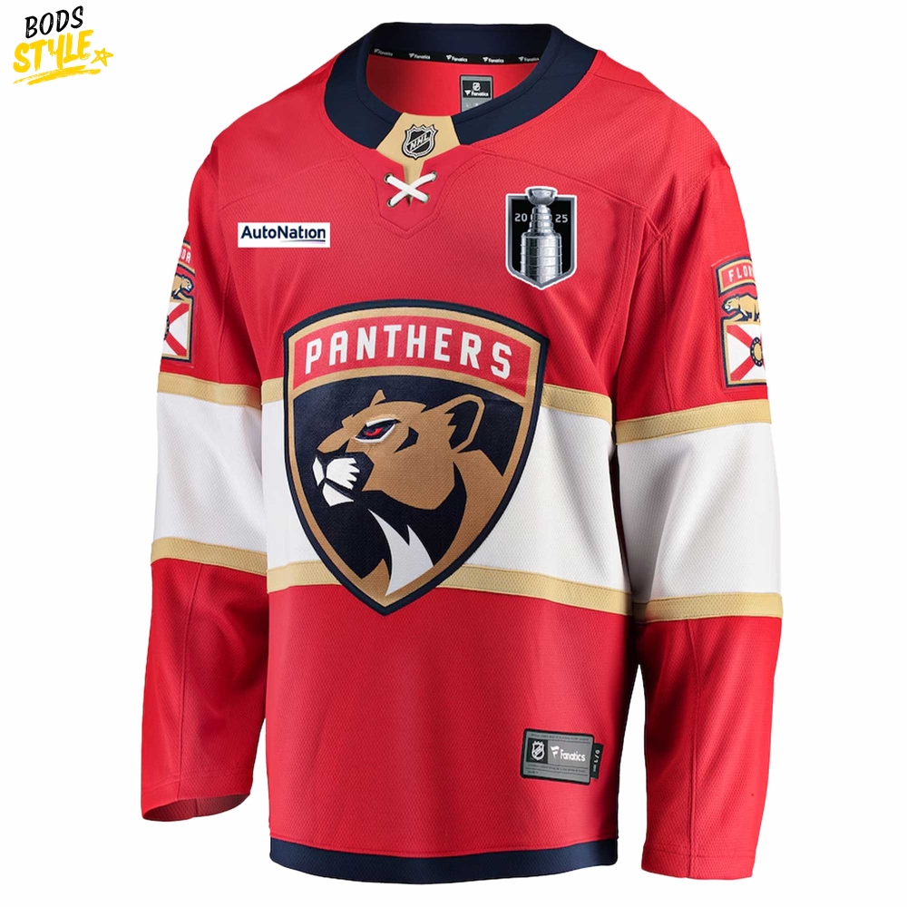 Florida Panthers 2025 Back-to-Back Stanley Cup Champions Hockey Jersey Florida Panthers 2025 Back-to-Back Stanley Cup Champions Hockey Jersey