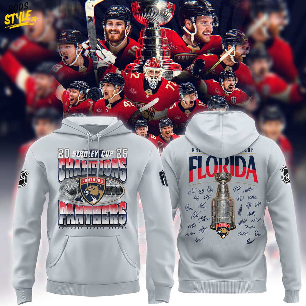 Florida Panthers 2025 Back-to-Back Stanley Cup Champions Hoodie Florida Panthers 2025 Back-to-Back Stanley Cup Champions Hoodie