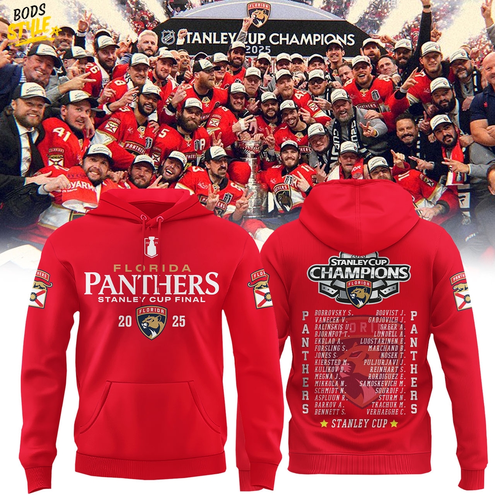 Florida Panthers 2025 Stanley Cup Champions Hoodie Florida Panthers 2025 Stanley Cup Champions Hoodie