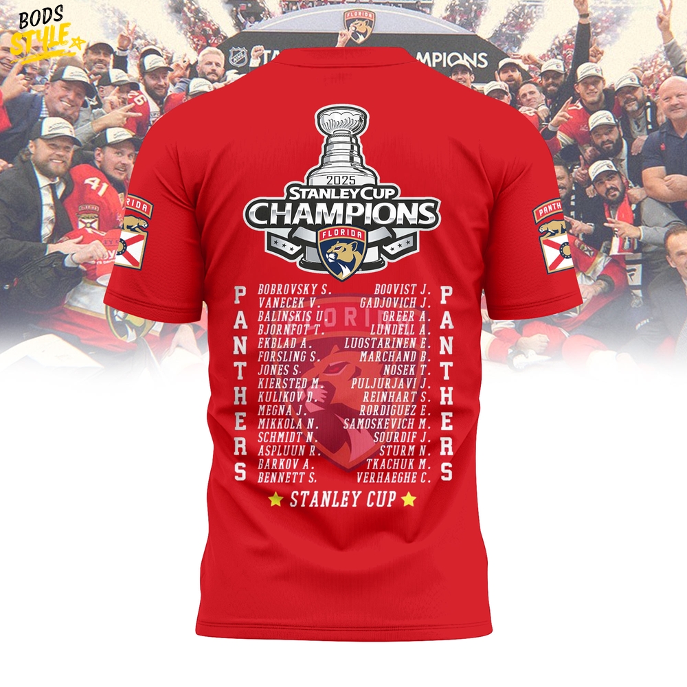 Florida Panthers 2025 Stanley Cup Champions Shirt Florida Panthers 2025 Stanley Cup Champions Shirt