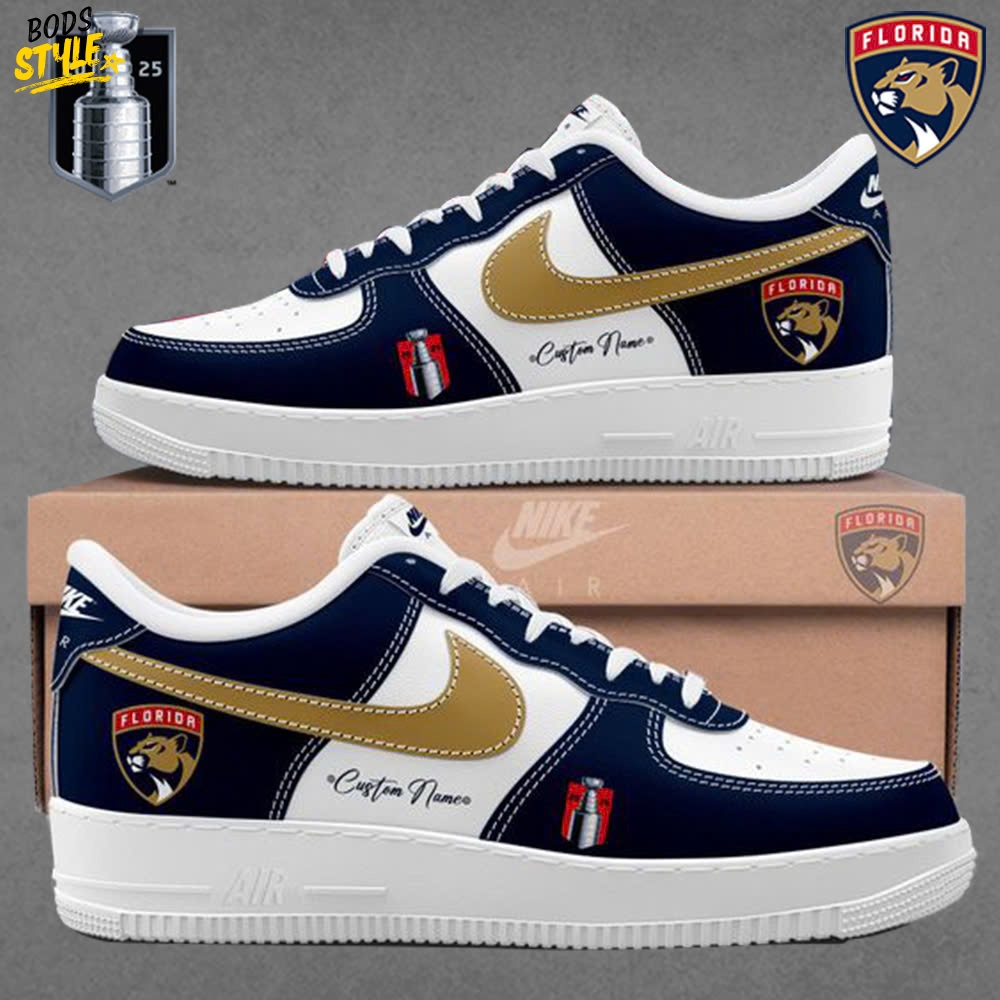 Florida Panthers NHL Stanley Cup 2025 Champions Air Force 1 Sneakers Florida Panthers NHL Stanley Cup 2025 Champions Air Force 1 Sneakers