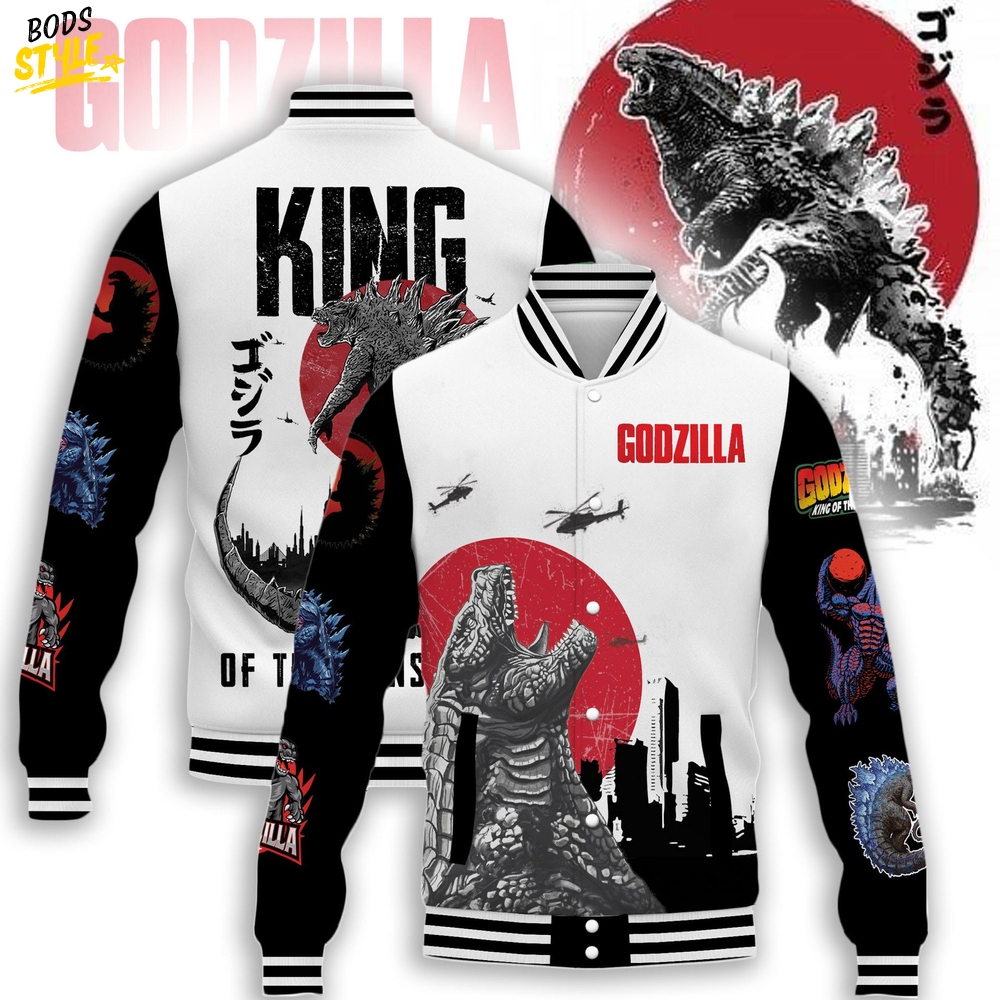Godzilla "King of the Monster" Special Baseball Jacket Godzilla "King of the Monster" Special Baseball Jacket