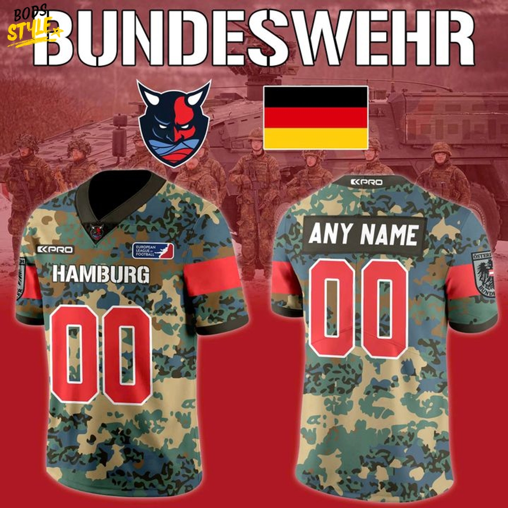 Hamburg Sea Devils Bundeswehr 2025 Football Jersey Hamburg Sea Devils Bundeswehr 2025 Football Jersey