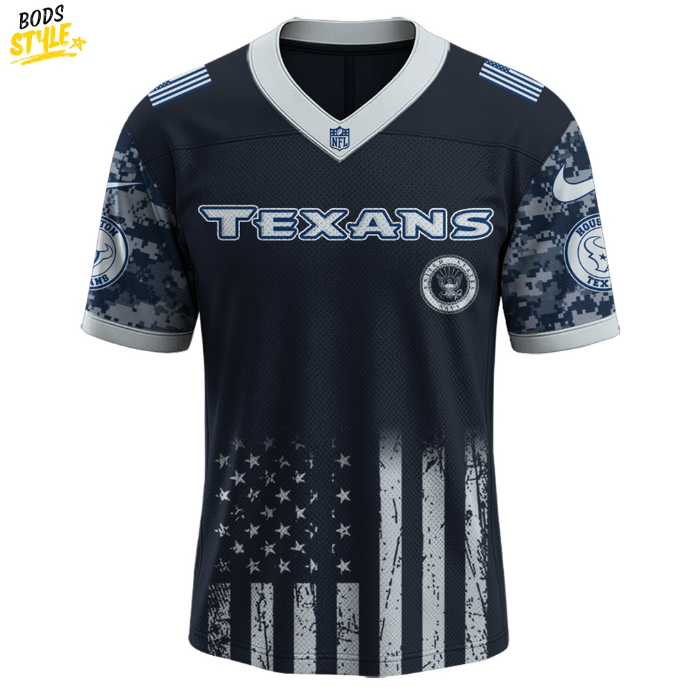 Houston Texans NFL x 250 U.S. Navy 250th Birthday Celebration Jersey Houston Texans NFL x 250 U.S. Navy 250th Birthday Celebration Jersey