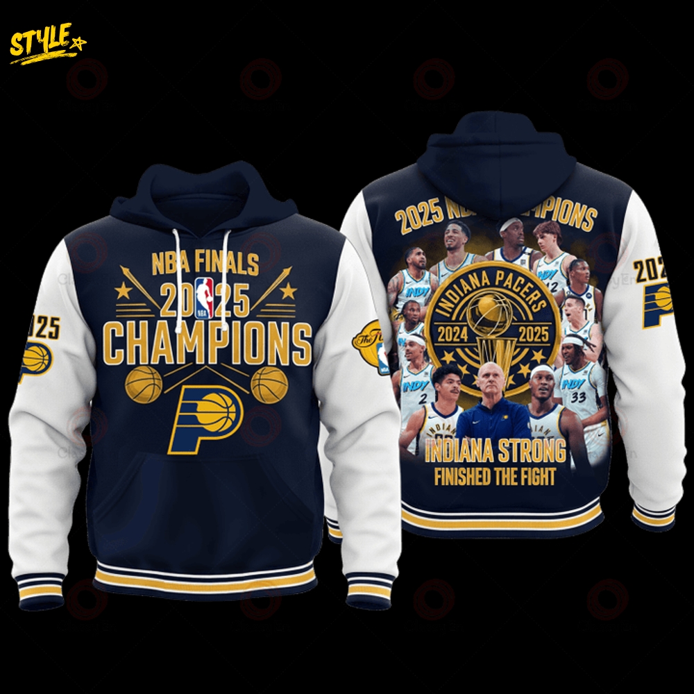 Indiana Pacers Basketball 2025 Finals Champions Unisex Hoodie Indiana Pacers Basketball 2025 Finals Champions Unisex Hoodie