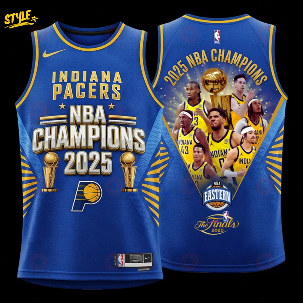 Indiana Pacers Basketball Finals 2025 Champions Basketball Jersey Indiana Pacers Basketball Finals 2025 Champions Basketball Jersey
