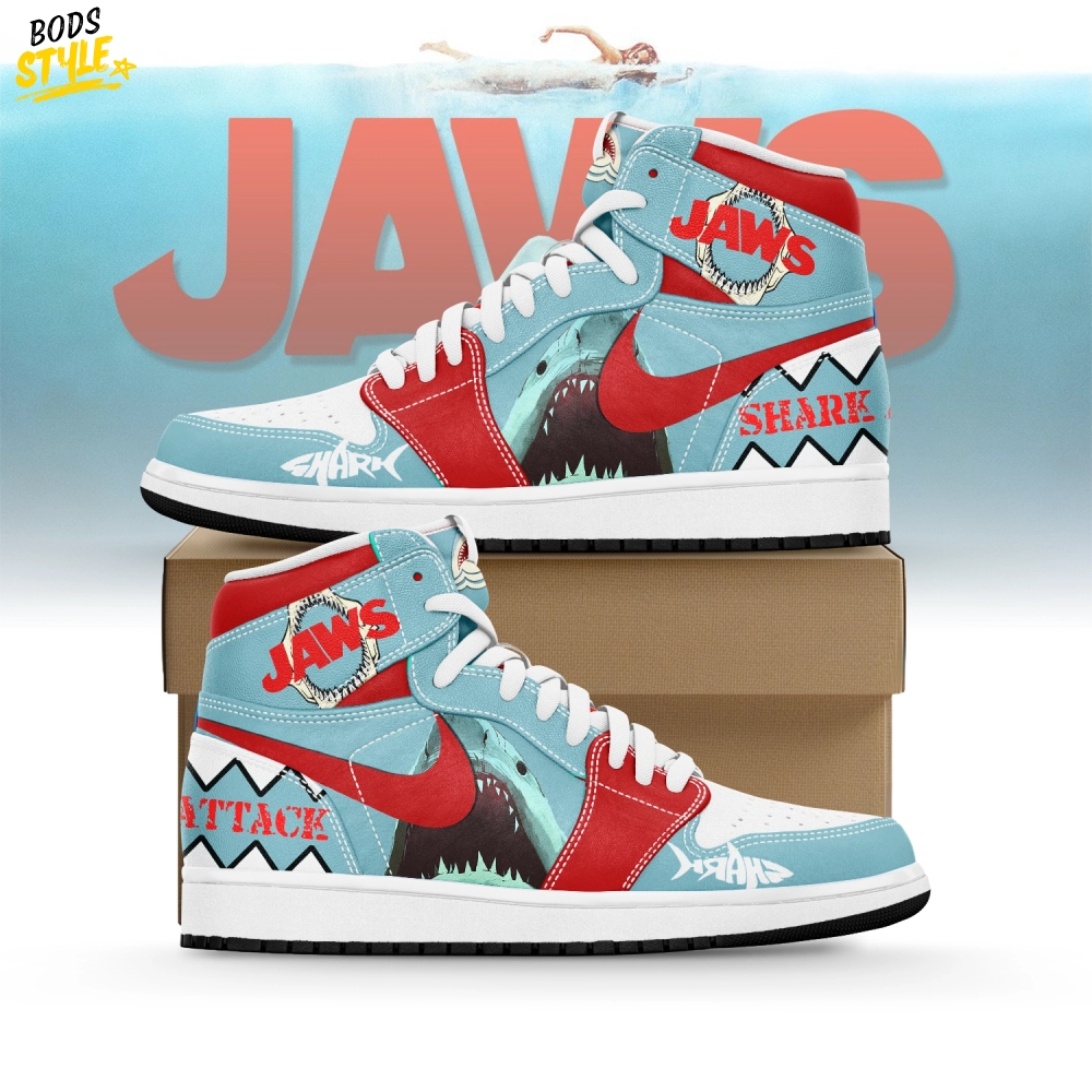 Jaws Movie "Shark Attack" Special Air Jordan 1 Sneaker Jaws Movie "Shark Attack" Special Air Jordan 1 Sneaker