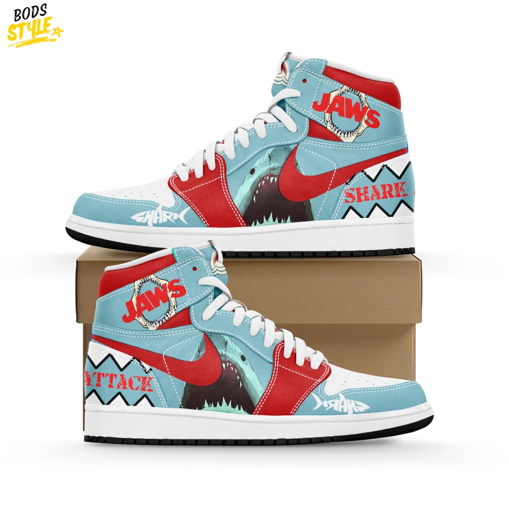 Jaws Movie "Shark Attack" Special Air Jordan 1 Sneaker Jaws Movie "Shark Attack" Special Air Jordan 1 Sneaker