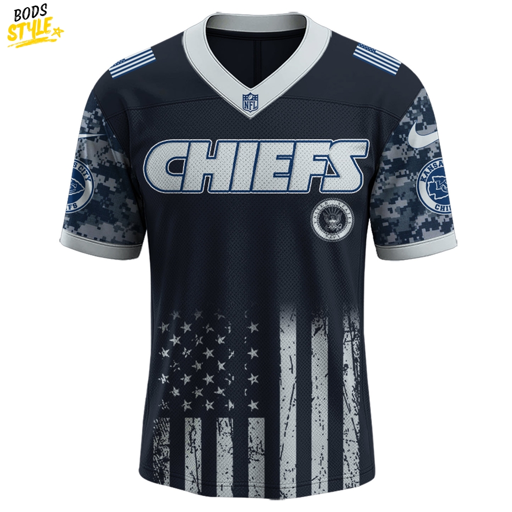 Kansas City Chiefs NFL x 250 U.S. Navy 250th Birthday Celebration Jersey Kansas City Chiefs NFL x 250 U.S. Navy 250th Birthday Celebration Jersey