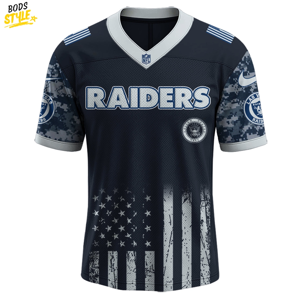 Las Vegas Raiders NFL x 250 U.S. Navy 250th Birthday Celebration Jersey Las Vegas Raiders NFL x 250 U.S. Navy 250th Birthday Celebration Jersey