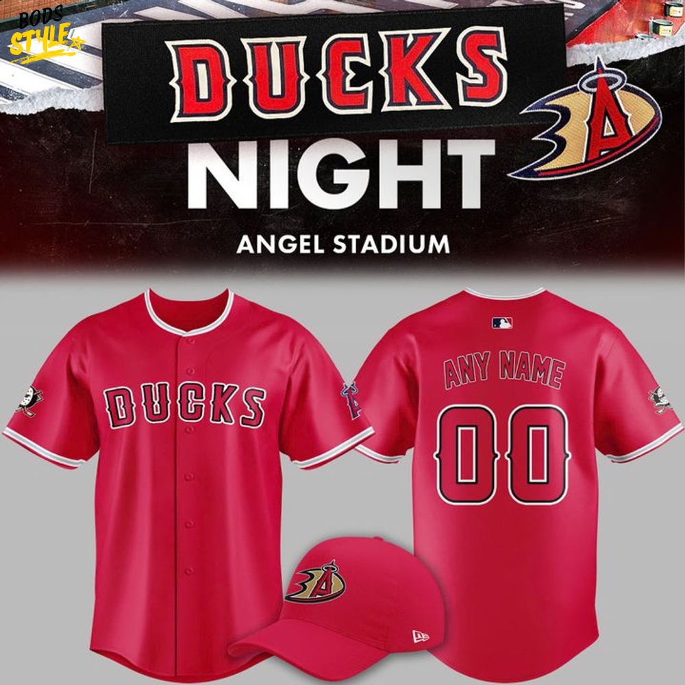 Los Angeles Angels Ducks Night Limited Edition Baseball Jersey Los Angeles Angels Ducks Night Limited Edition Baseball Jersey