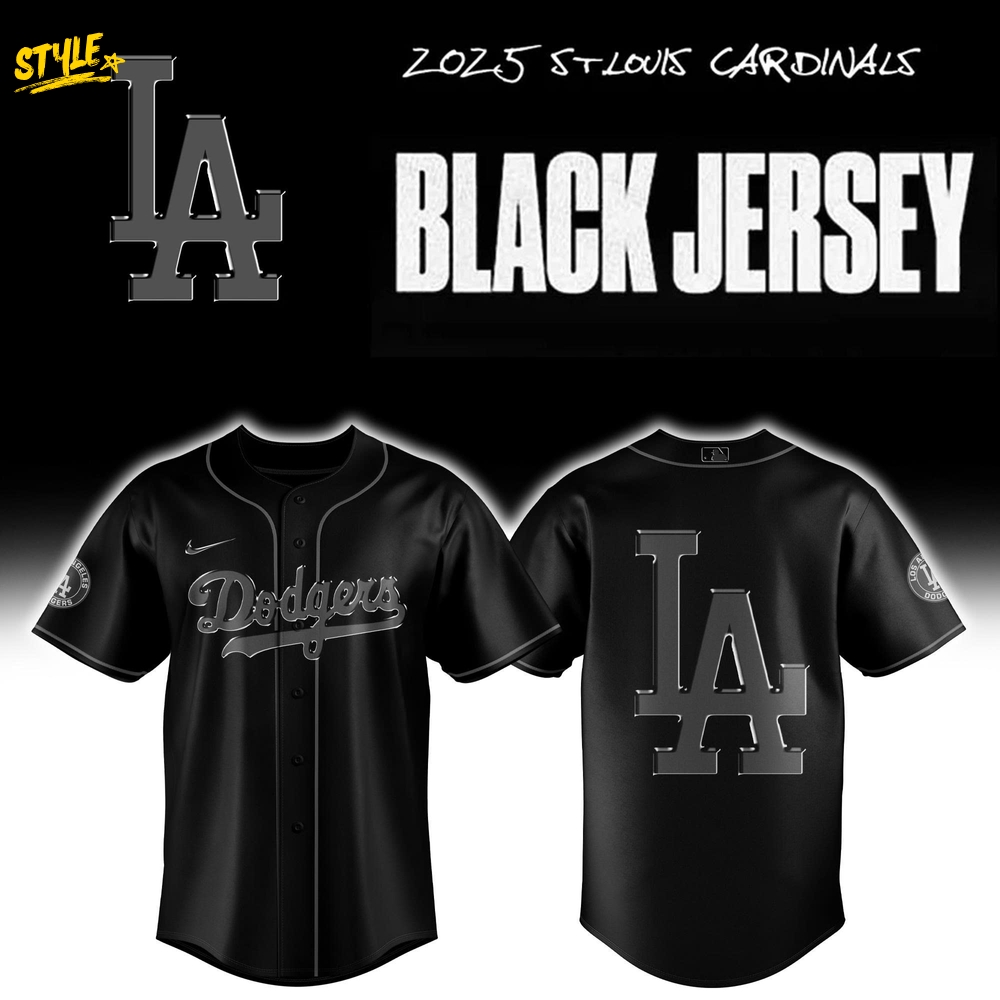 Los Angeles Dodgers MLB x Back In Black 2025 Jersey Los Angeles Dodgers MLB x Back In Black 2025 Jersey