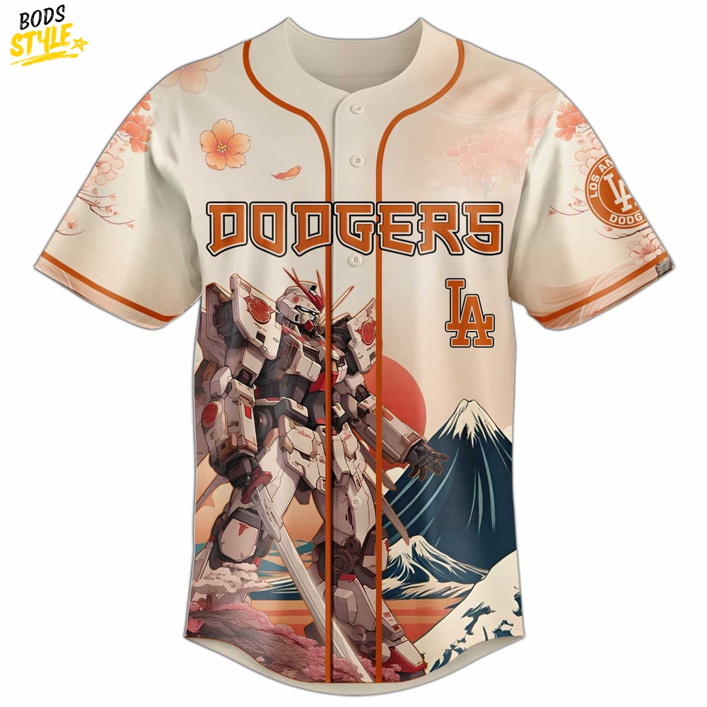 Los Angeles Dodgers x Gundam Japan Edition 2025 Special Baseball Jersey Los Angeles Dodgers x Gundam Japan Edition 2025 Special Baseball Jersey