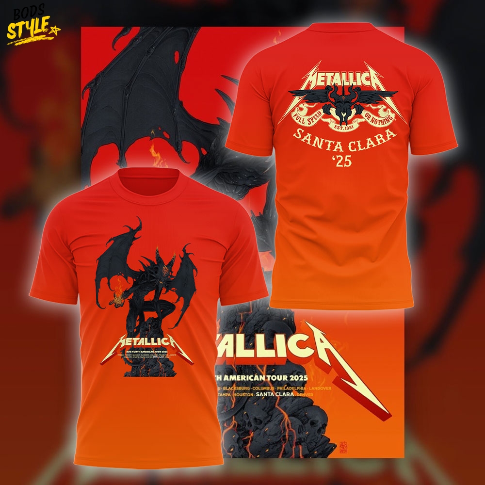 Metallica M72 World Tour M72SantaClara Tee Metallica M72 World Tour M72SantaClara Tee