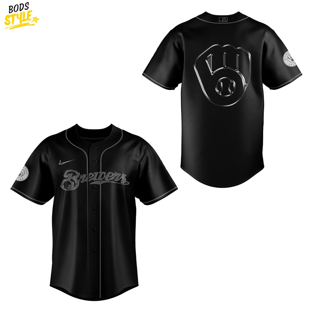 Milwaukee Brewers MLB x Back In Black 2025 Jersey Milwaukee Brewers MLB x Back In Black 2025 Jersey