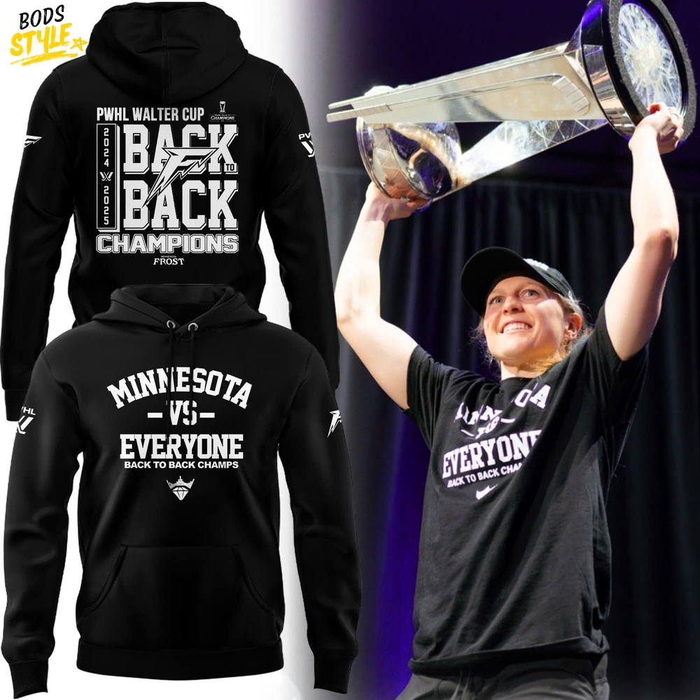 Minnesota Frost vs Everyone Back To Back Champions Hoodie Set Minnesota Frost vs Everyone Back To Back Champions Hoodie Set