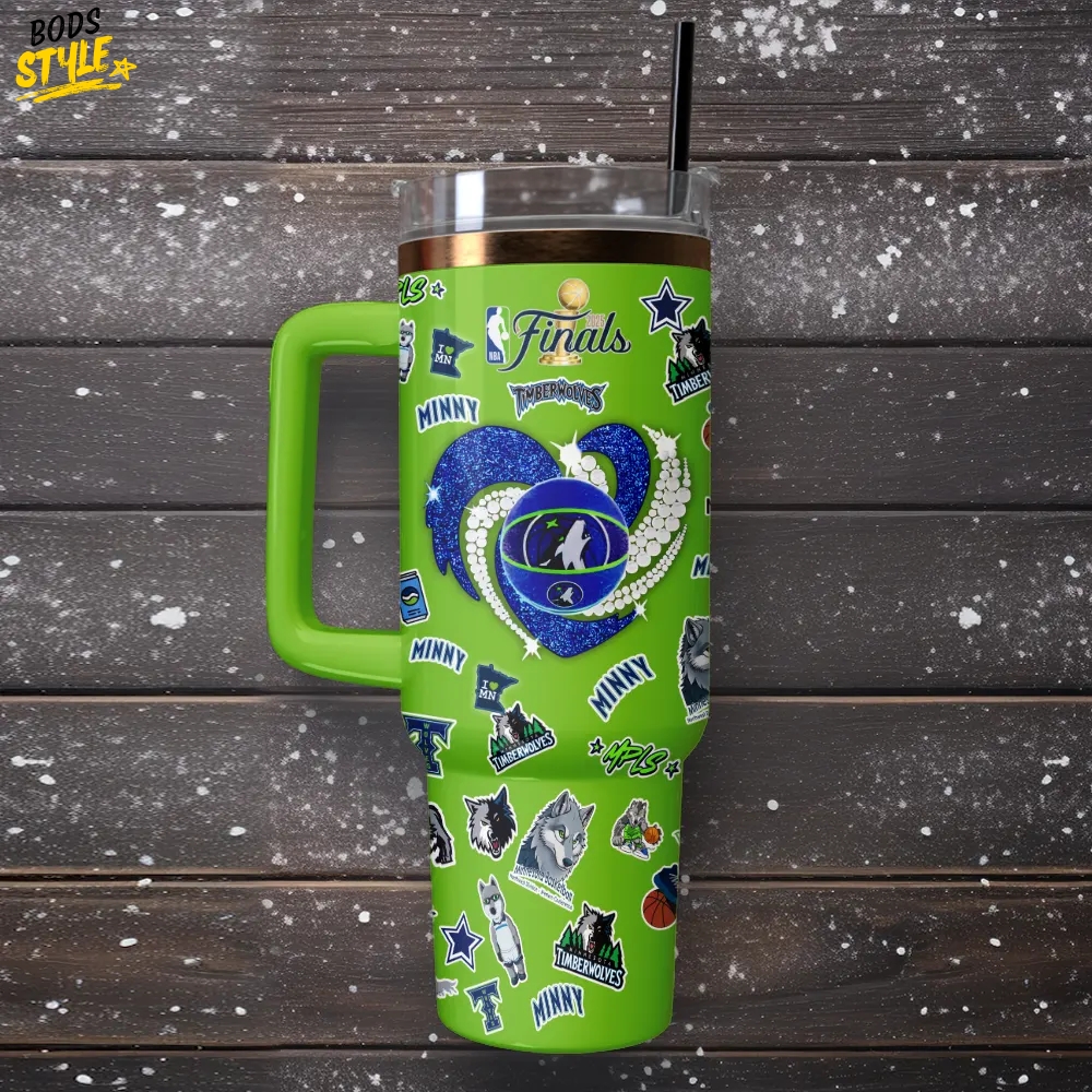 Minnesota Timberwolves NBA Limited Edition Tumbler 40oz with Handle Minnesota Timberwolves NBA Limited Edition Tumbler 40oz with Handle