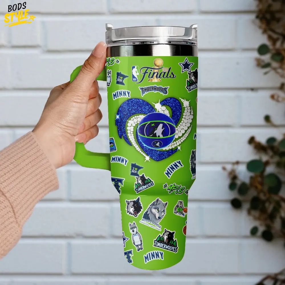 Minnesota Timberwolves NBA Limited Edition Tumbler 40oz with Handle Minnesota Timberwolves NBA Limited Edition Tumbler 40oz with Handle