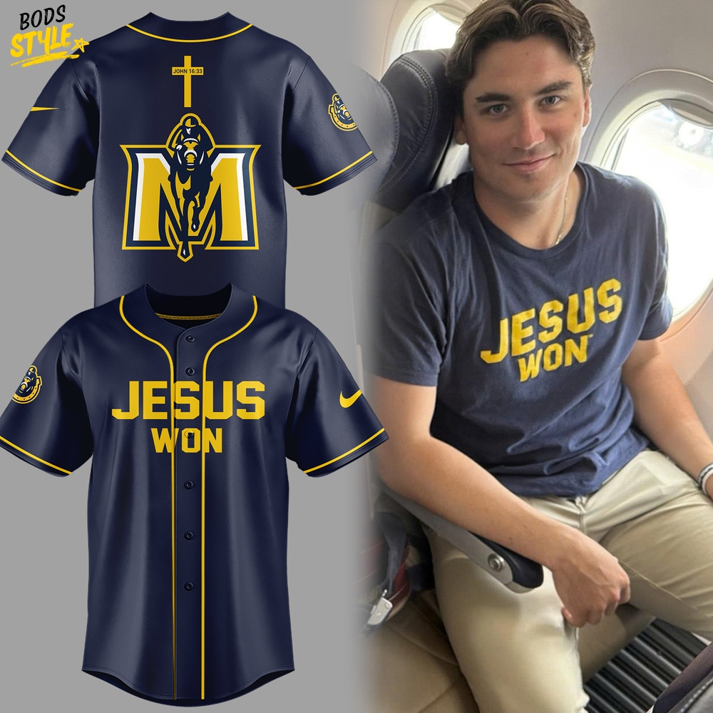 Murray State Racers Jesus Won Limited Edition Baseball Jersey Murray State Racers Jesus Won Limited Edition Baseball Jersey