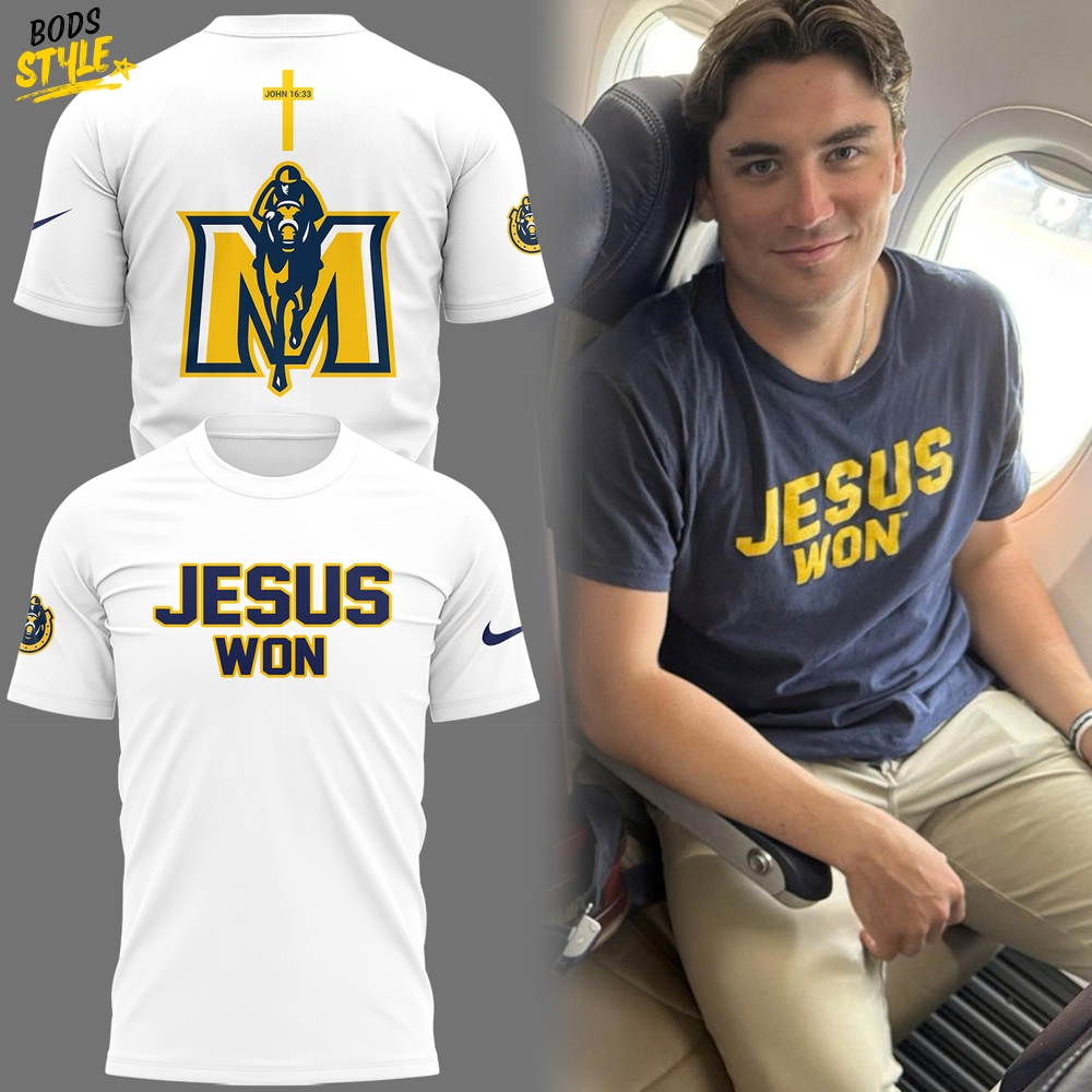Murray State Racers Jesus Won Limited Edition White Shirt Murray State Racers Jesus Won Limited Edition White Shirt