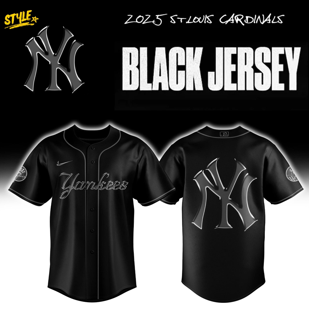 New York Yankees MLB x Back In Black 2025 Jersey New York Yankees MLB x Back In Black 2025 Jersey