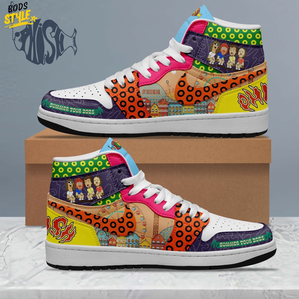 Phish Band "SUMMER TOUR 2025" Limited Edition Air Jordan 1 Sneaker Phish Band "SUMMER TOUR 2025" Limited Edition Air Jordan 1 Sneaker