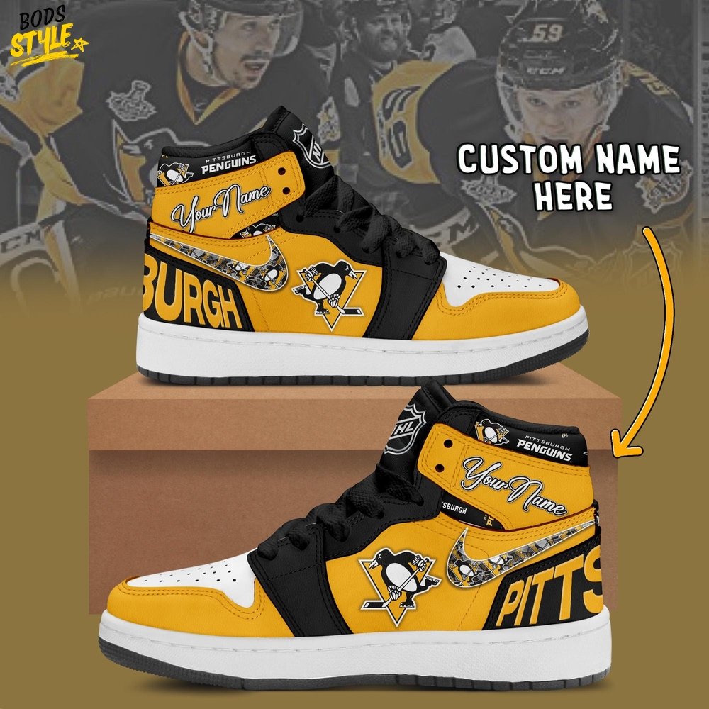 Pittsburgh Penguins Custom Shoes Nhl Nike Air Jordan 1 Pittsburgh Penguins Custom Shoes Nhl Nike Air Jordan 1