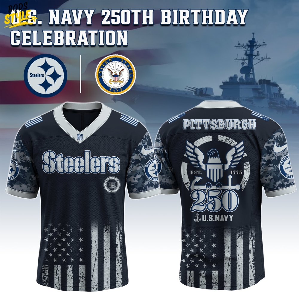 Pittsburgh Steelers NFL x 250 U.S. Navy 250th Birthday Celebration Jersey Pittsburgh Steelers NFL x 250 U.S. Navy 250th Birthday Celebration Jersey