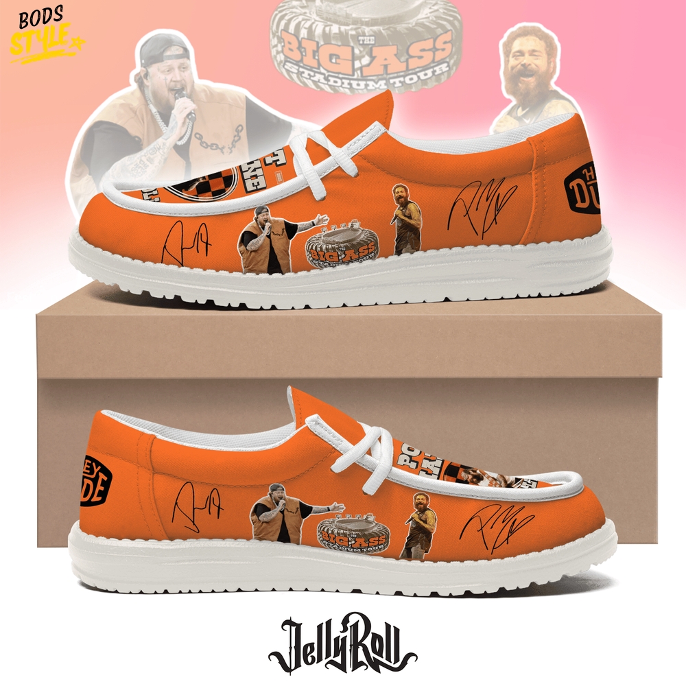 Post Malone x Jelly Roll Big Ass Tour 2025 Special Loafer Shoes Post Malone x Jelly Roll Big Ass Tour 2025 Special Loafer Shoes
