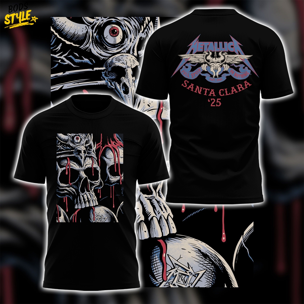 San Francisco 49ers x Metallica World Tour "M72SantaClara" Black Shirt San Francisco 49ers x Metallica World Tour "M72SantaClara" Black Shirt