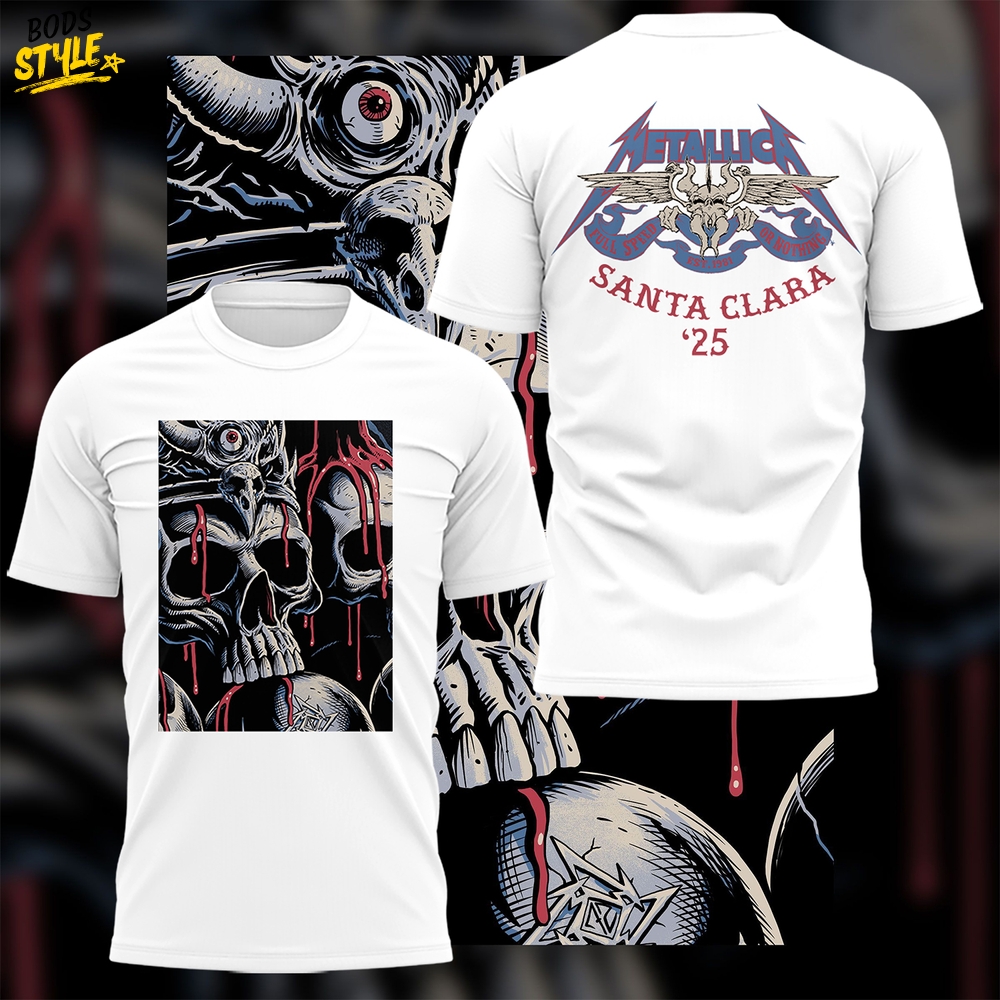 San Francisco 49ers x Metallica World Tour "M72SantaClara" White Shirt San Francisco 49ers x Metallica World Tour "M72SantaClara" White Shirt
