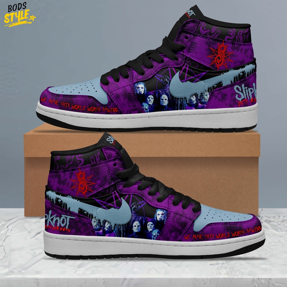 Slipknot Band "WE MAKE THIS WORLD WORTH HATING" Air Jordan 1 Sneaker Slipknot Band "WE MAKE THIS WORLD WORTH HATING" Air Jordan 1 Sneaker