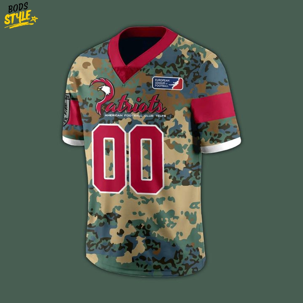 Telfs Patriots Salute to Service 2025 Limited Edition Football Jersey Telfs Patriots Salute to Service 2025 Limited Edition Football Jersey