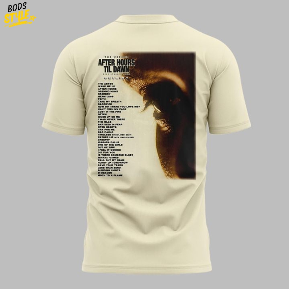 Toronto Blue Jays x The Weeknd: After Hours Til Dawn Tour Special Edition T-shirt Toronto Blue Jays x The Weeknd: After Hours Til Dawn Tour Special Edition T-shirt