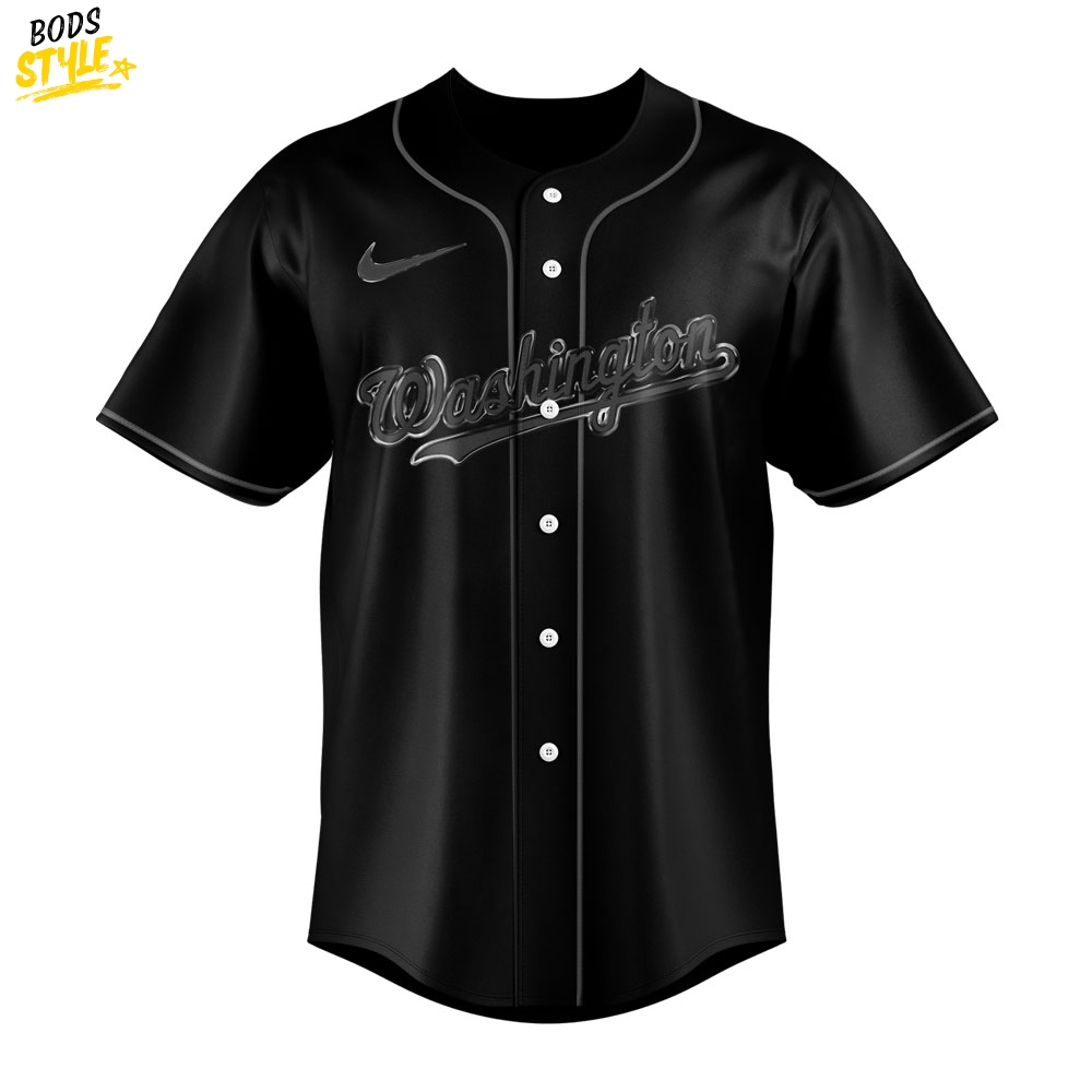 Washington Nationals MLB x Back In Black 2025 Jersey Washington Nationals MLB x Back In Black 2025 Jersey