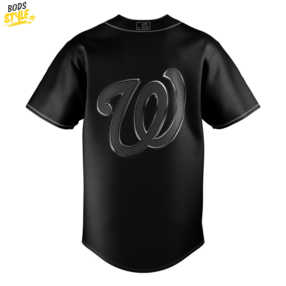 Washington Nationals MLB x Back In Black 2025 Jersey Washington Nationals MLB x Back In Black 2025 Jersey