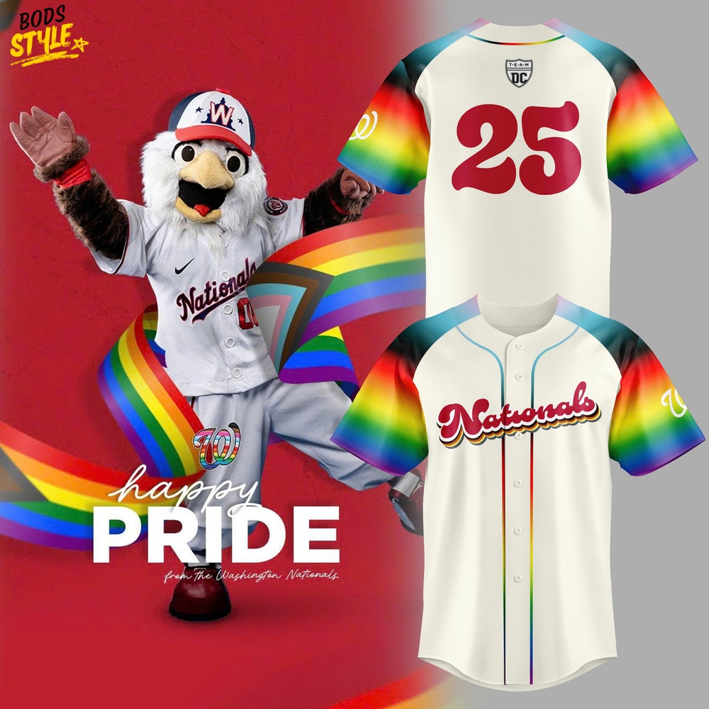 Washington Nationals Pride Night 2025 Special Baseball Jersey Washington Nationals Pride Night 2025 Special Baseball Jersey