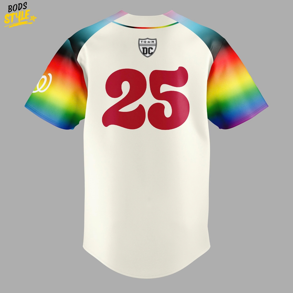 Washington Nationals Pride Night 2025 Special Baseball Jersey Washington Nationals Pride Night 2025 Special Baseball Jersey