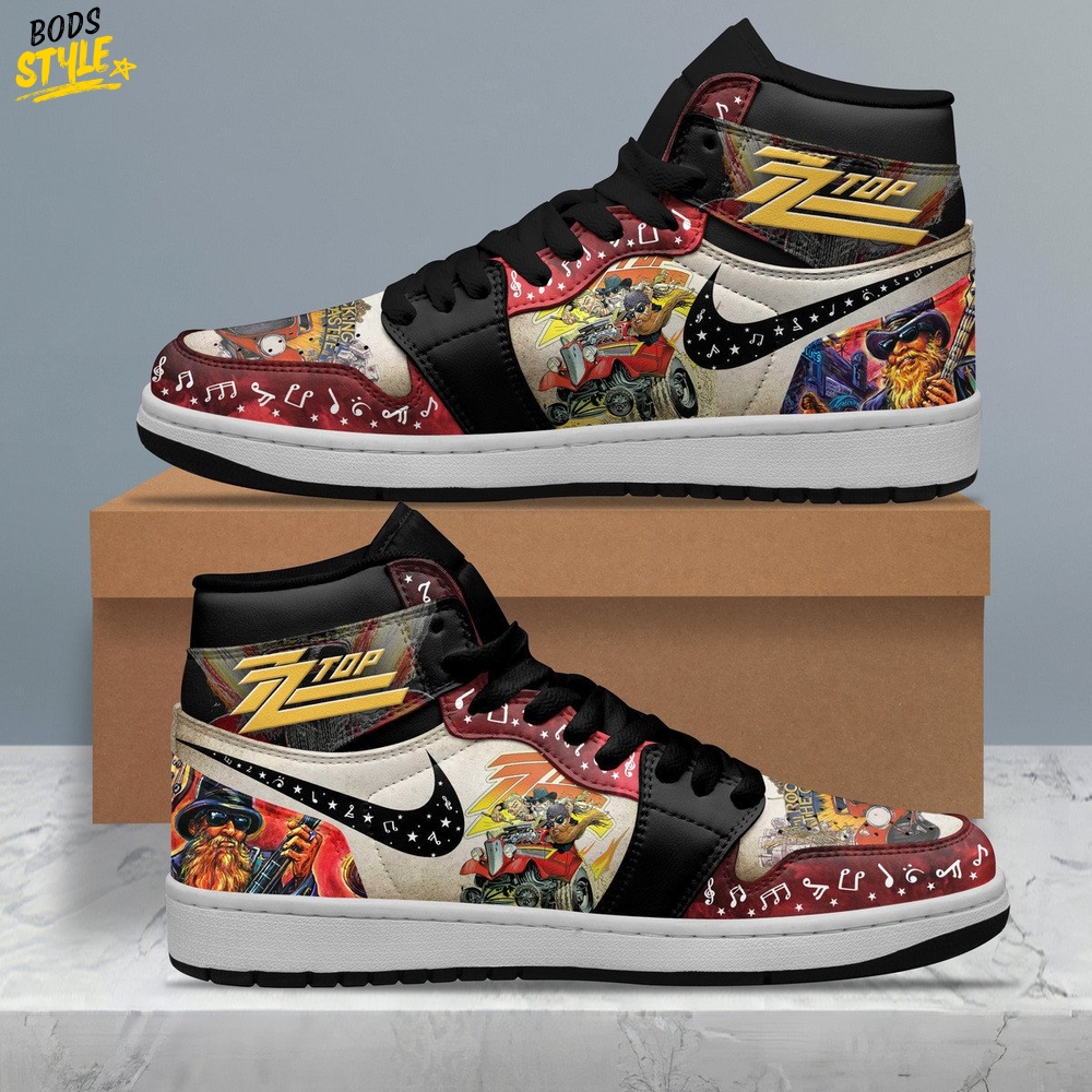 ZZ Top Air Jordan 1 Sneaker ZZ Top Air Jordan 1 Sneaker