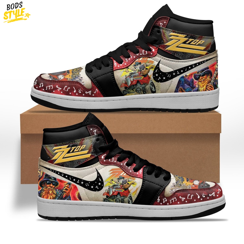 ZZ Top Air Jordan 1 Sneaker ZZ Top Air Jordan 1 Sneaker
