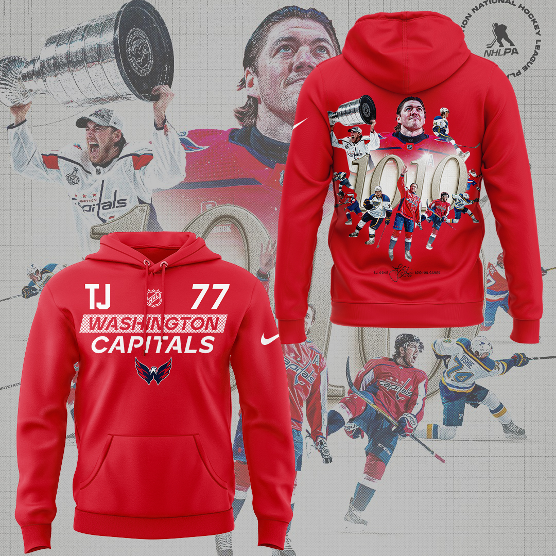 Washington Capitals x TJ Oshie 2025 Limited Edition Hoodie Washington Capitals x TJ Oshie 2025 Limited Edition Hoodie