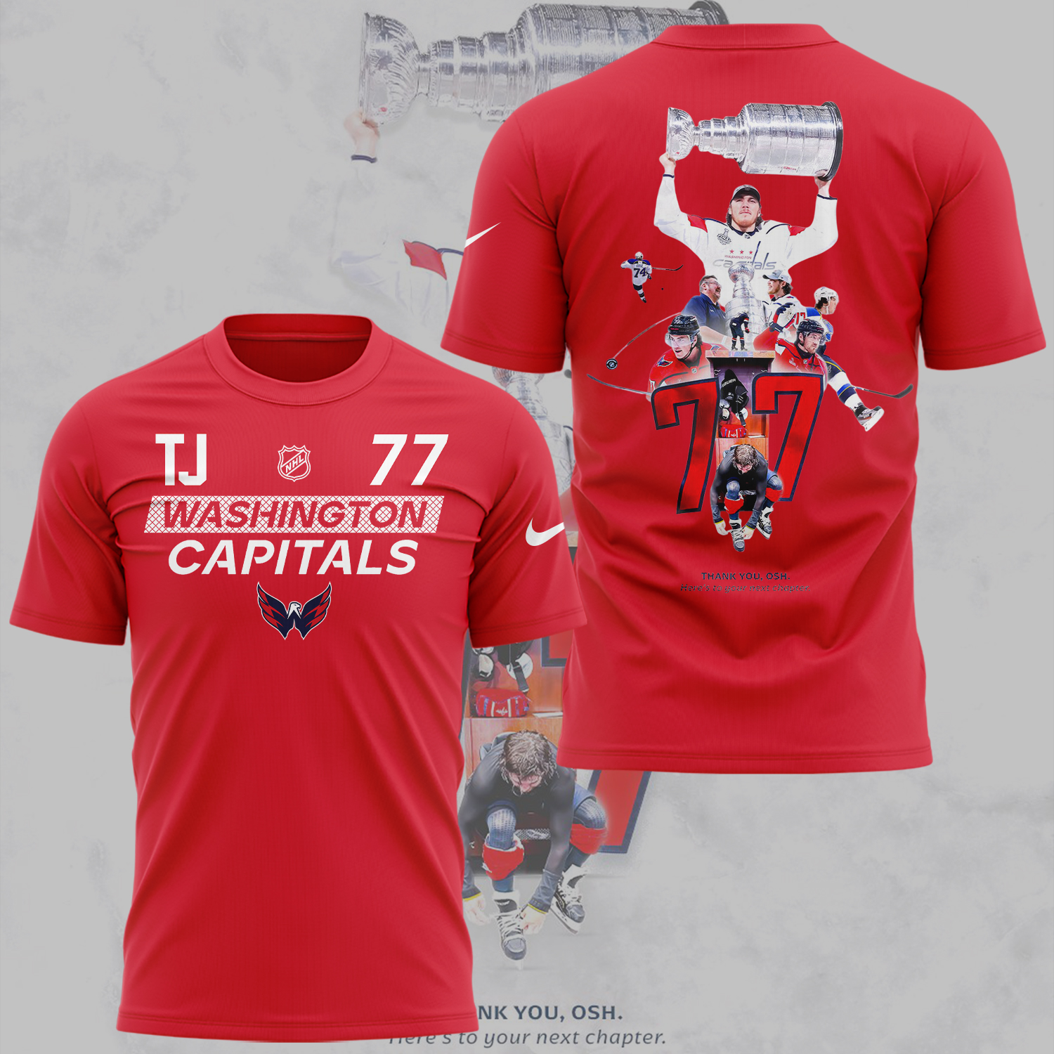 Washington Capitals x TJ Oshie 2025 Limited Edition Tee Washington Capitals x TJ Oshie 2025 Limited Edition Tee