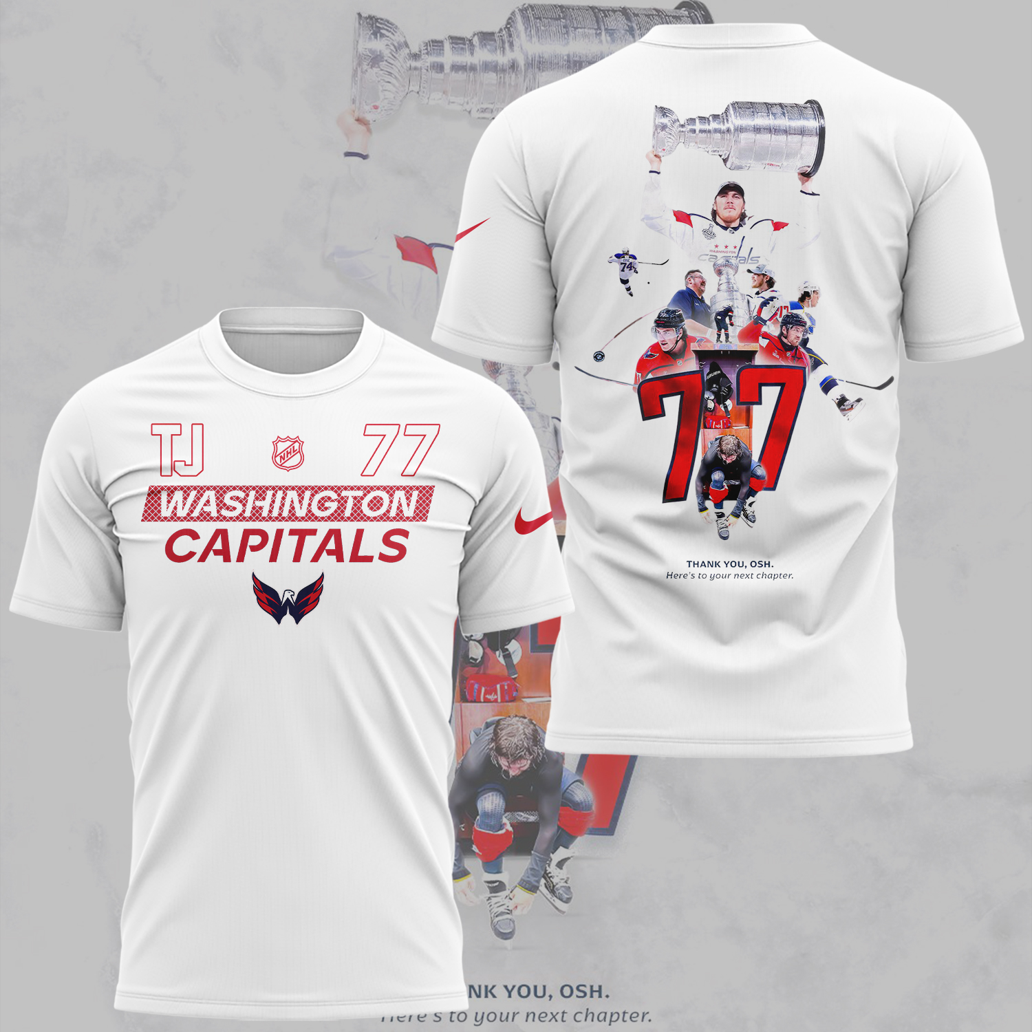 Washington Capitals x TJ Oshie 2025 Limited Edition Tee Washington Capitals x TJ Oshie 2025 Limited Edition Tee